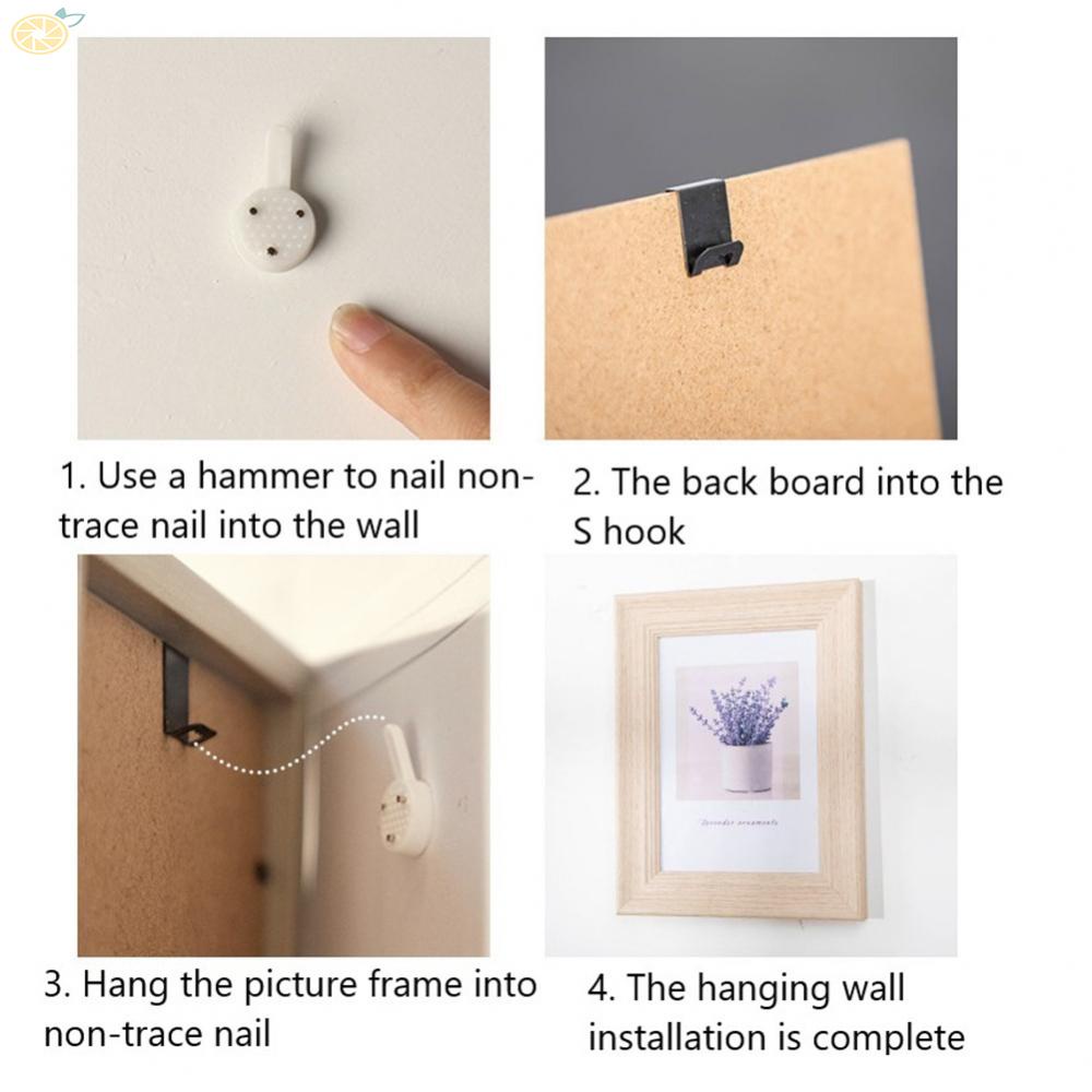 【VARSTR】Picture Frame Nail Hanging Hook Invisibl Mirror Hanger Seamless Wall Mount New