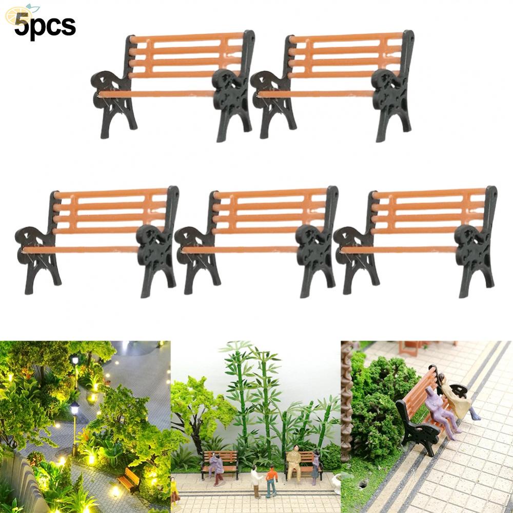 【VARSTR】Accessorize Your Sand Table Model with 5 Plastic Benches Ideal for Station Platforms