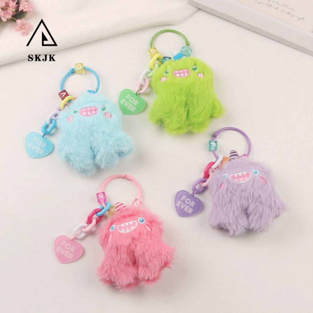 Móc Khóa Hình Búp Bê Nhồi Bông Mềm Mại Đáng Yêu