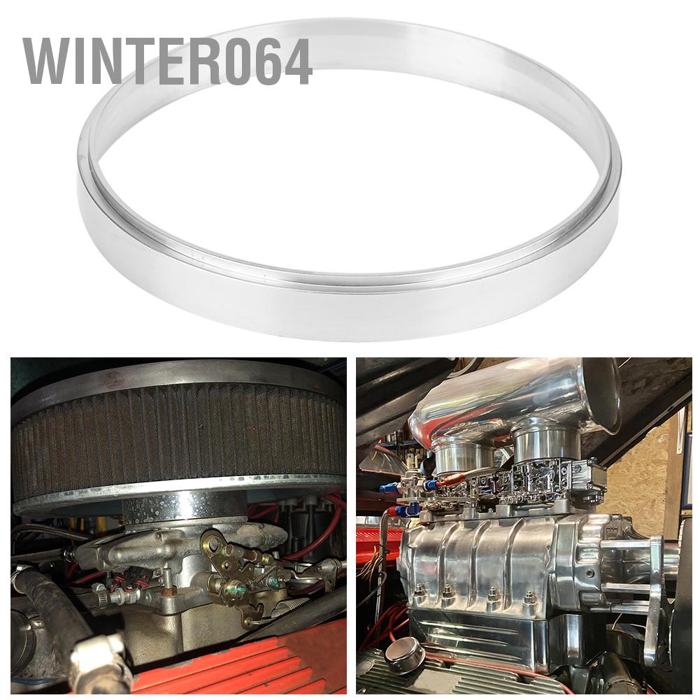 Winter064 Phụ kiện thay thế miếng đệm làm sạch không khí bằng nhôm cho carbs với lỗ mở 5 1/8in