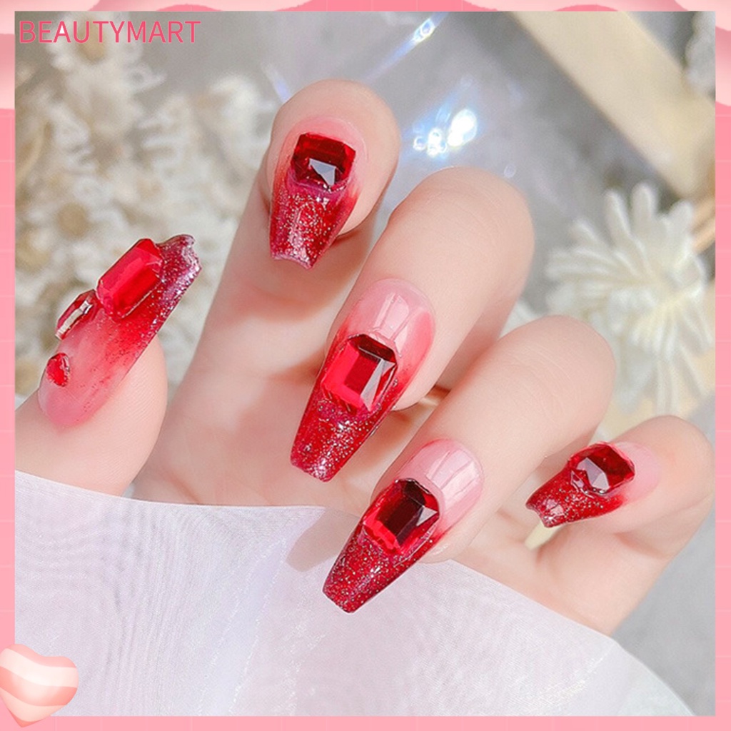 Bộ 10 Đá Trang Trí Móng Tay 2 Màu Sắc Tùy Chọn DIY Dành Cho Nữ