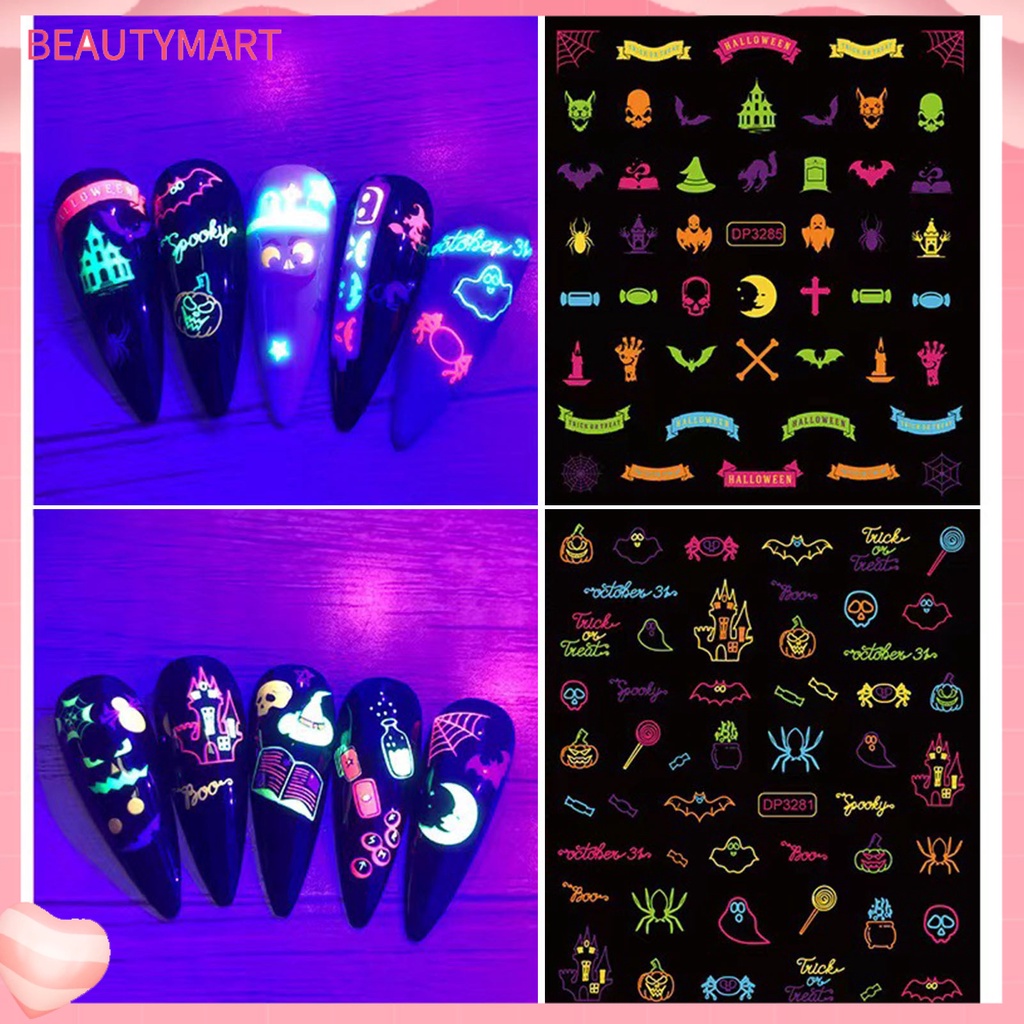 Miếng Dán Trang Trí Móng Tay Phát Quang Siêu Mỏng Không Phai