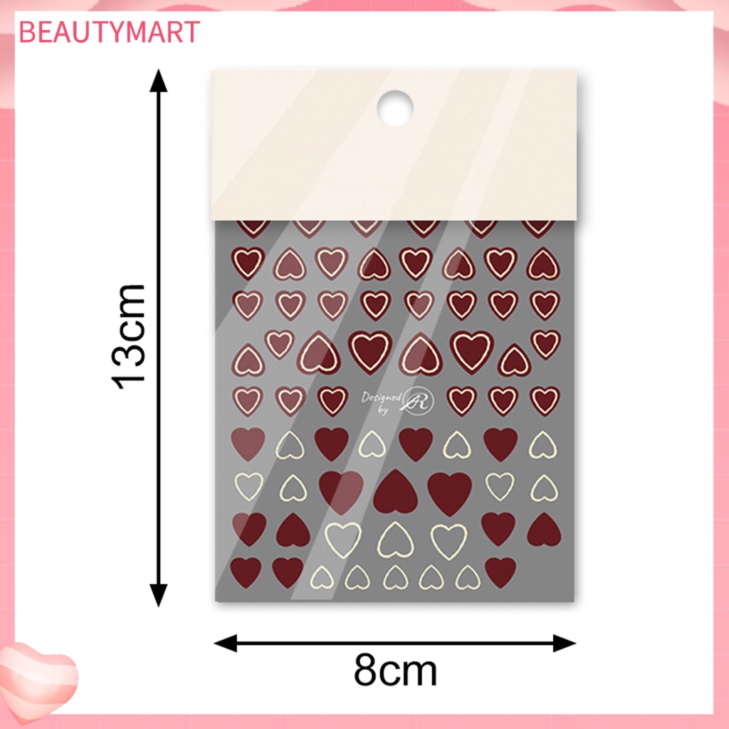 Miếng Dán Trang Trí Móng Tay Sáng Bóng Chống Thấm Nước Dành Cho Nữ