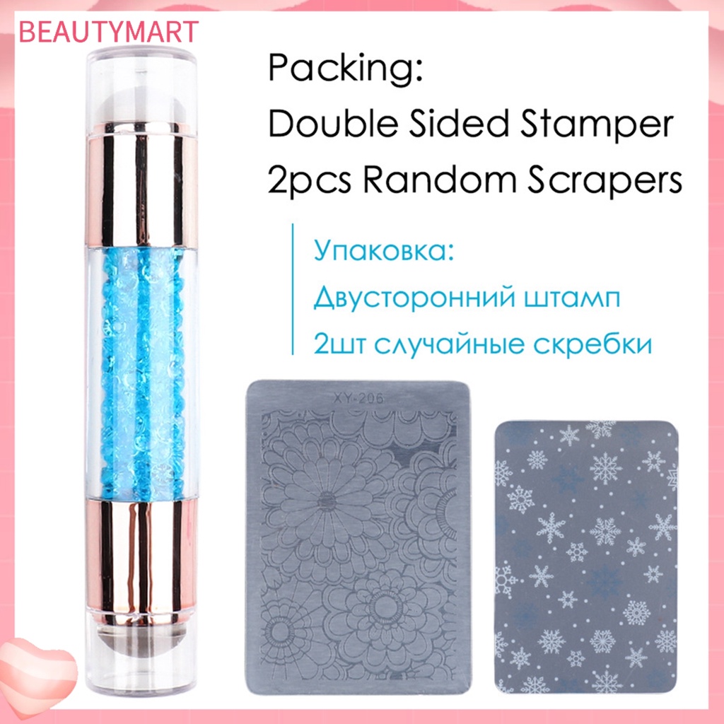 Bộ Dụng Cụ In Hình Móng Tay Hai Đầu Bằng Silicone