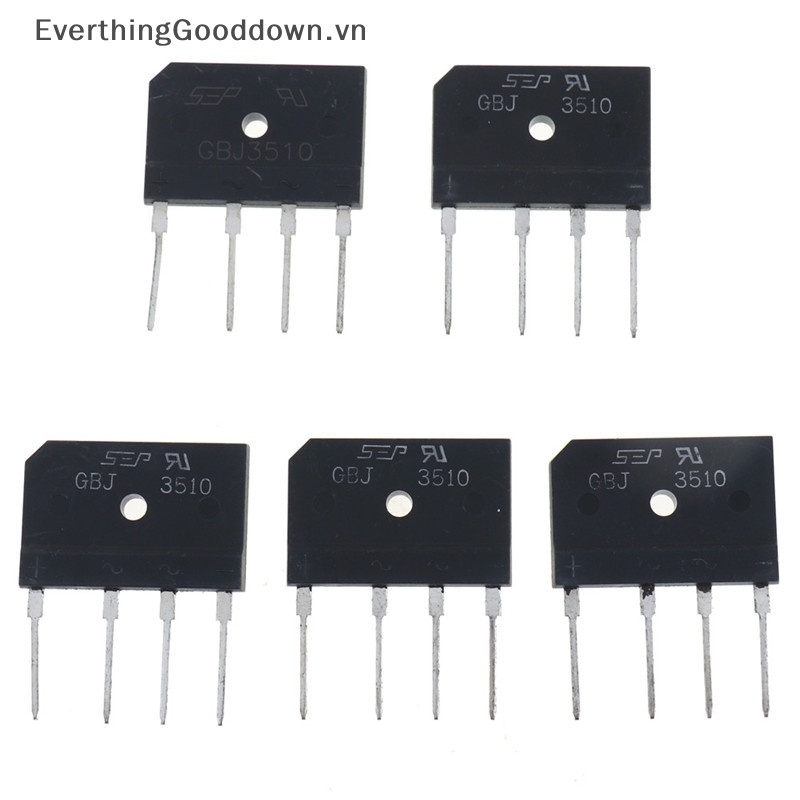 Set 5 Cầu Chỉnh Lưu GBJ3510 GBJ3510 35A 1000V Chuyên Dụng