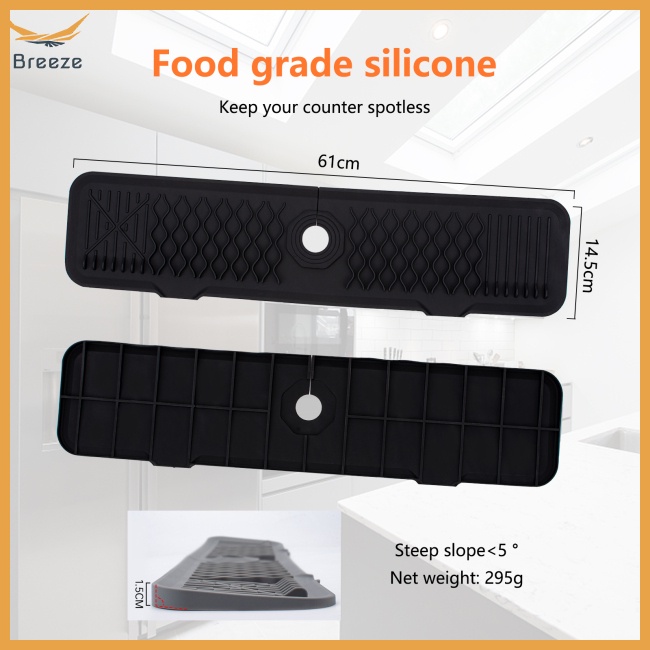 Thảm Silicone Bảo Vệ Đầu Vòi Nước Chống Văng Nhỏ Giọt Cho Nhà Bếp Nhà Tắm