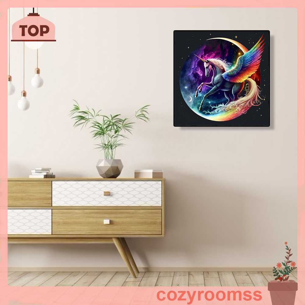 Tranh Đính Đá Kim Cương Toàn Bộ 5D DIY Hình Vẽ Ngựa