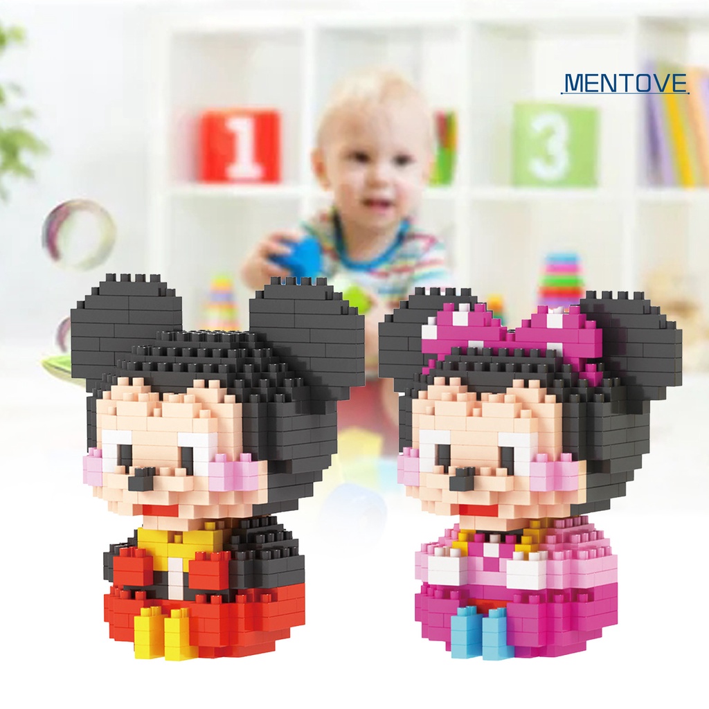 1 Hộp Đồ Chơi Lắp Ráp Hình Khối Mini Dễ Thương An Toàn Cho Bé