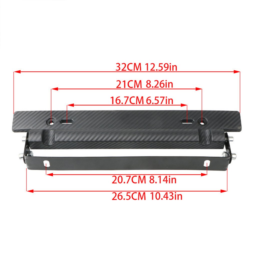 Adjustable License Plate Universal Car Accessories Front Mount Bracket Holder Bumper [Q/10]