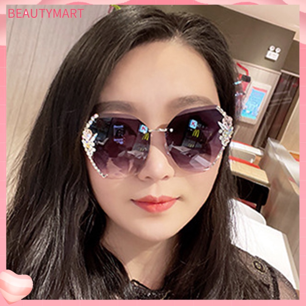 Kính Mát Không Vành Chống Tia UV Chống Gió Trọng Lượng Nhẹ Thời Trang Cho Nữ