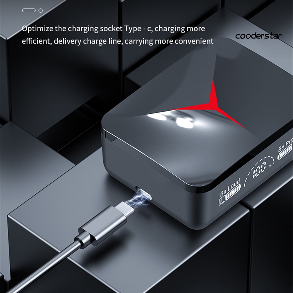 1 Cặp Tai nghe không dây Kèm Hộp Sạc Có Màn Hình LED Hiển Thị Âm Thanh Nổi Ổn Định Chơi Game