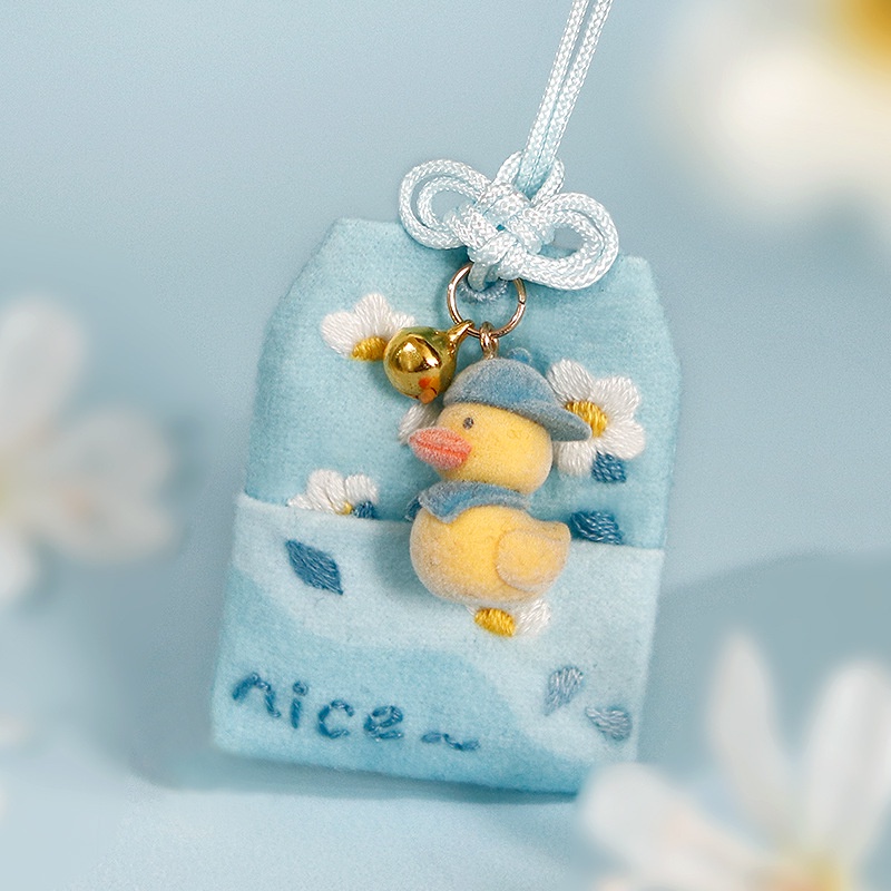 [Gói Vật Liệu Tự Thêu Thủ Công Bình An Bình An Bình An Toàn Ba Chiều Đơn Giản Sáng Tạo Tự Làm Trang Trí Xe Hơi Yushou Cầu Bình An Yushou