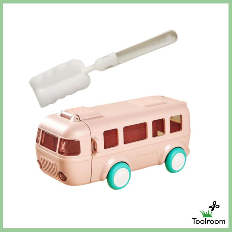 Bình Nước 500ml Hình Xe Buýt Hoạt Hình Dễ Thương Cho Bé