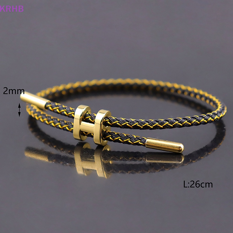 Vòng Tay Dây Bện Hai Lớp Phong Cách Thời Trang Mới