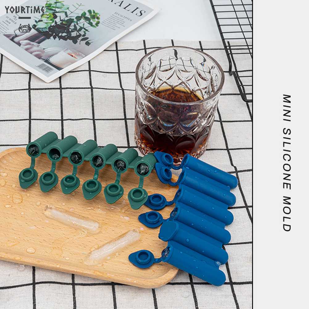 Khuôn Silicone Làm Đá 6 Ngăn Tiện Lợi