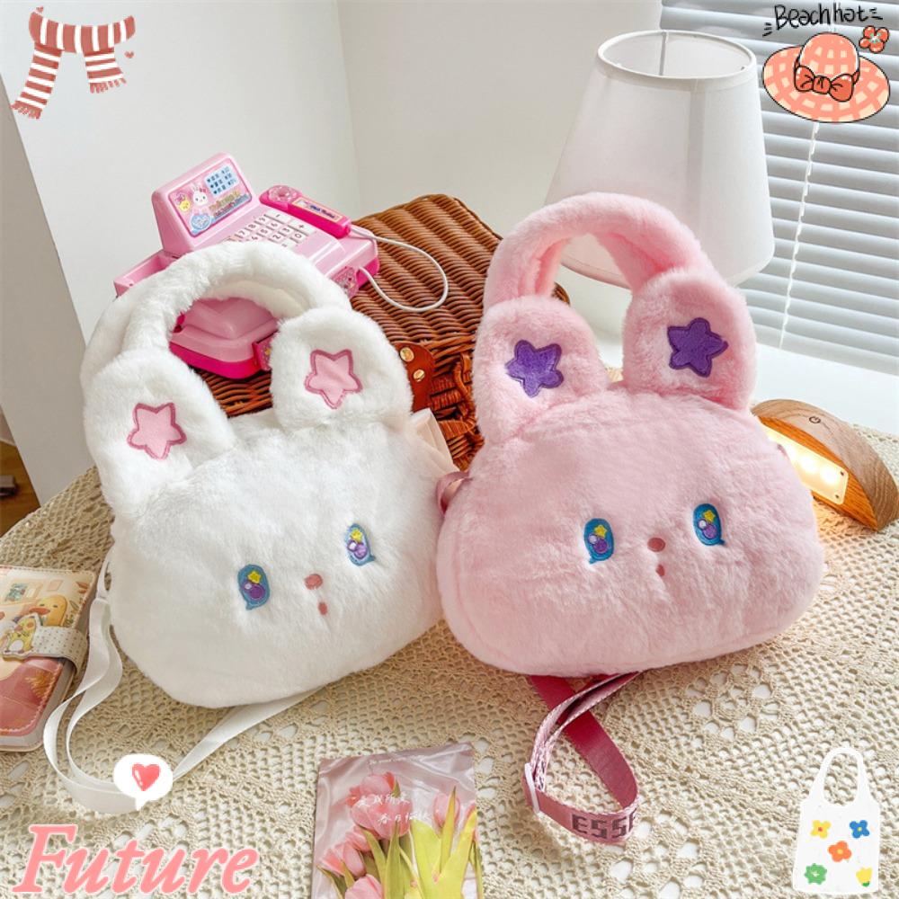 Túi Đeo Chéo Vải Khóa Kéo In Họa Tiết Mèo Hoạt Hình Dễ Thương