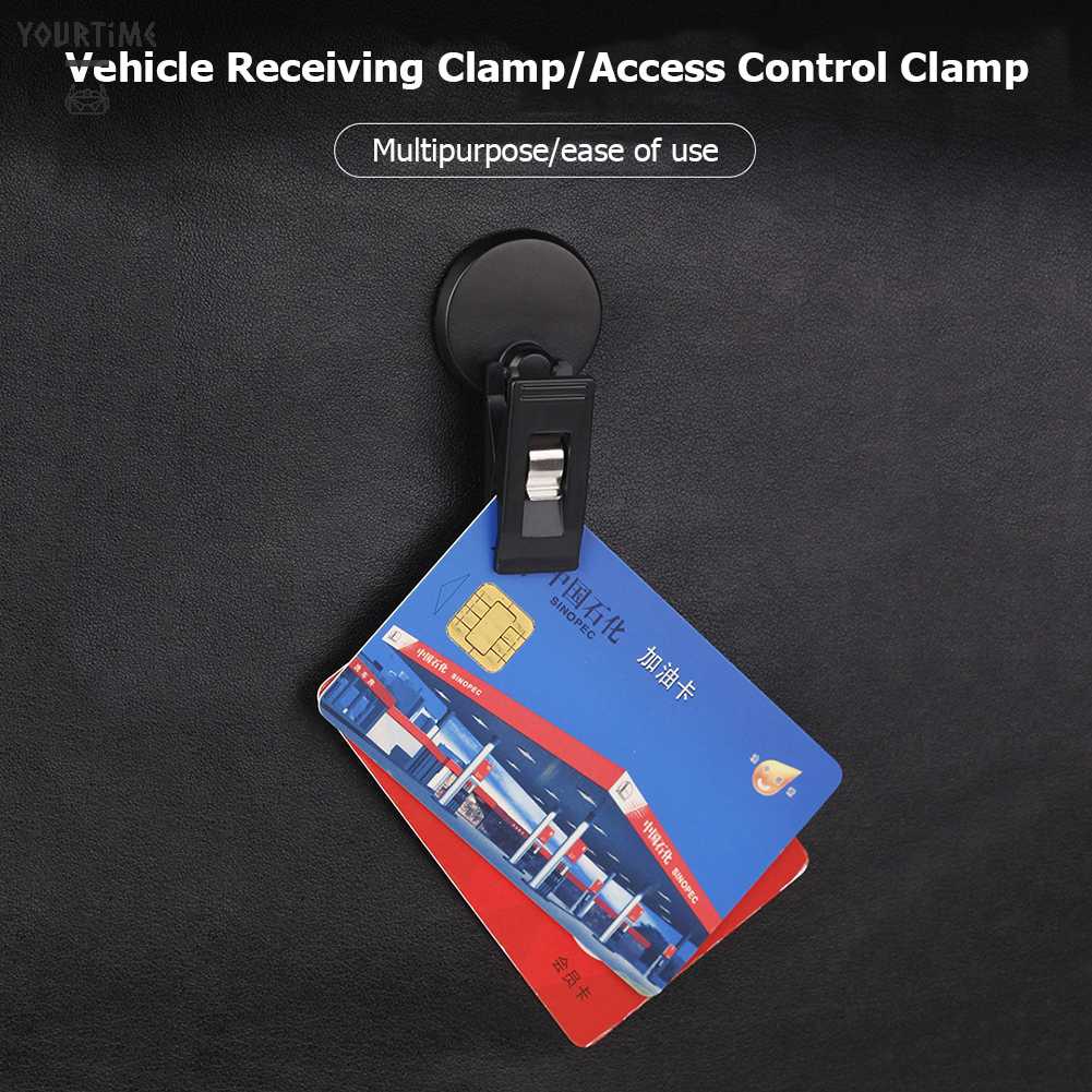 Bộ 2 Kẹp Cố Định Tấm Che Nắng / Thẻ Trên Xe Hơi Có Thể Tháo Rời