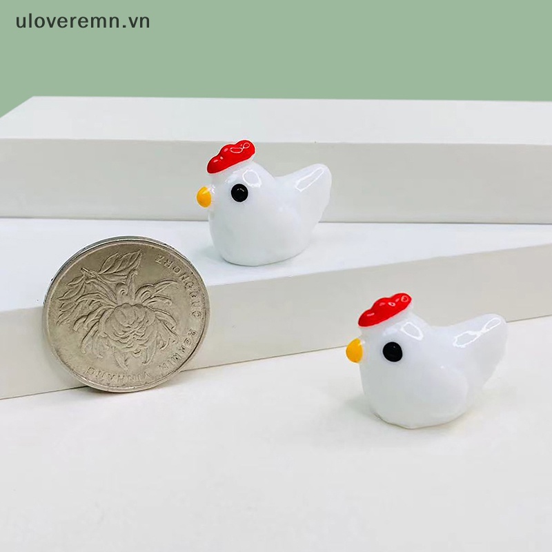 Set 5 Tượng Gà Con 3D Phát Sáng Trong Bóng Tối Trang Trí