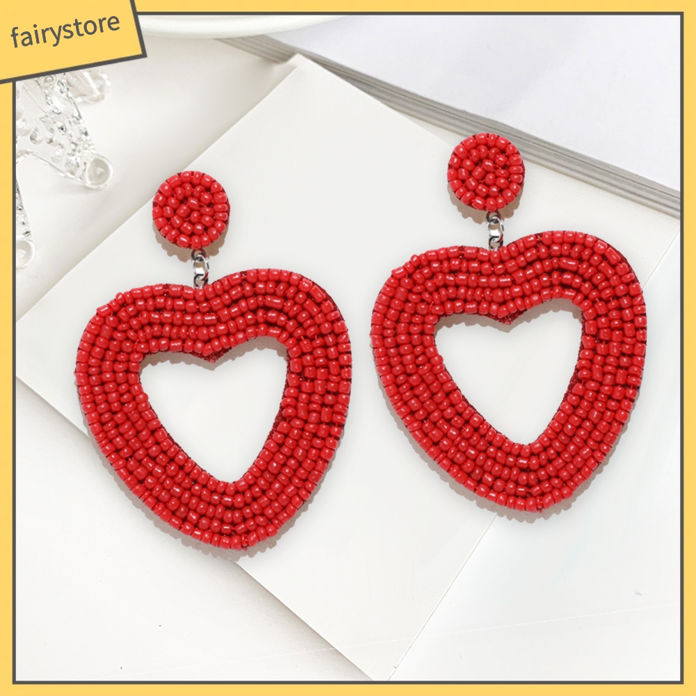 Bông Tai Hình Trái Tim Thời Trang Dành Cho Nữ