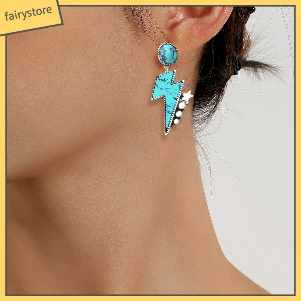 1 Đôi Bông Tai Hình Ngôi Sao Năm Cánh Phong Cách Bohemian Thời Trang Cho Nữ