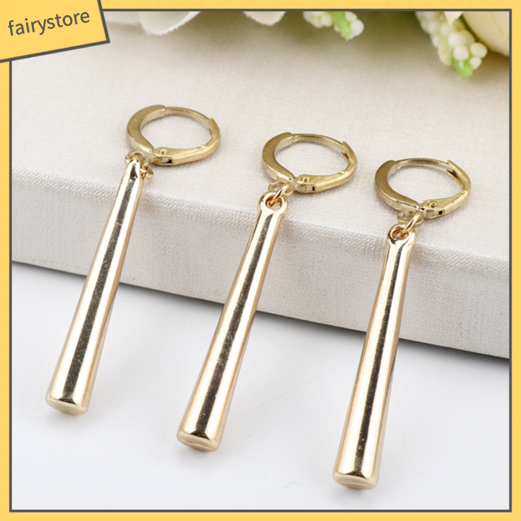 Bông Tai Dạng Móc Bằng Hợp Kim Màu Sắc Đơn Giản Lâu Trôi Cho Nữ