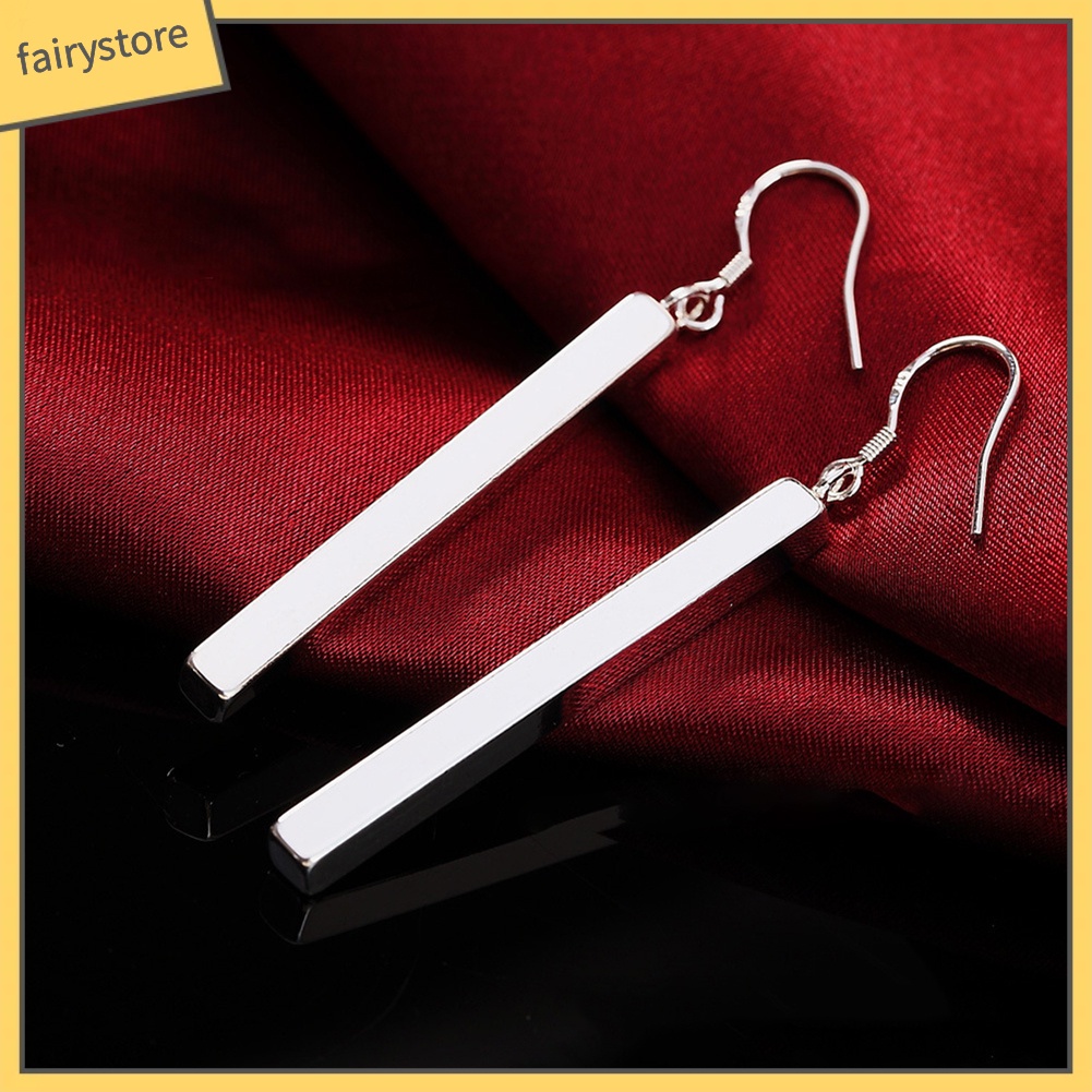 Bông Tai Mạ Bạc Dáng Dài Thời Trang Dành Cho Nữ