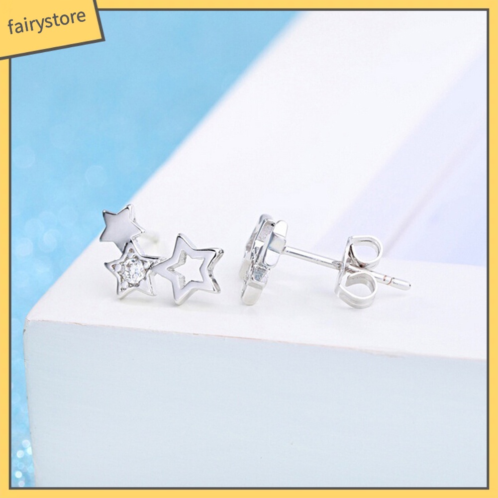 Đôi Khuyên Tai Hình Ngôi Sao Rỗng Thời Trang Cho Nữ