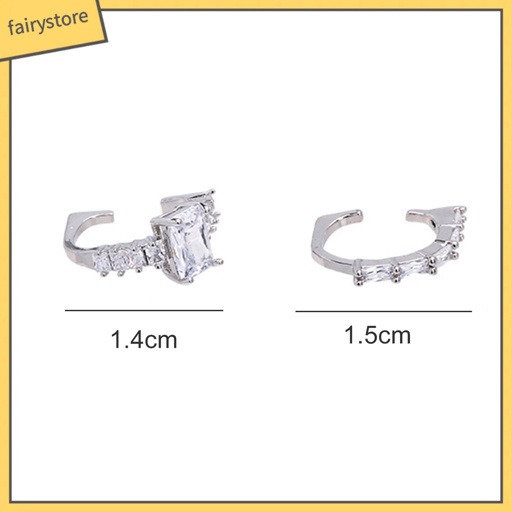 [FRO] 1 Khuyên Kẹp Tai Thời Trang Sáng Bóng Không Cần Xỏ Lỗ Thanh Lịch Cho Nữ