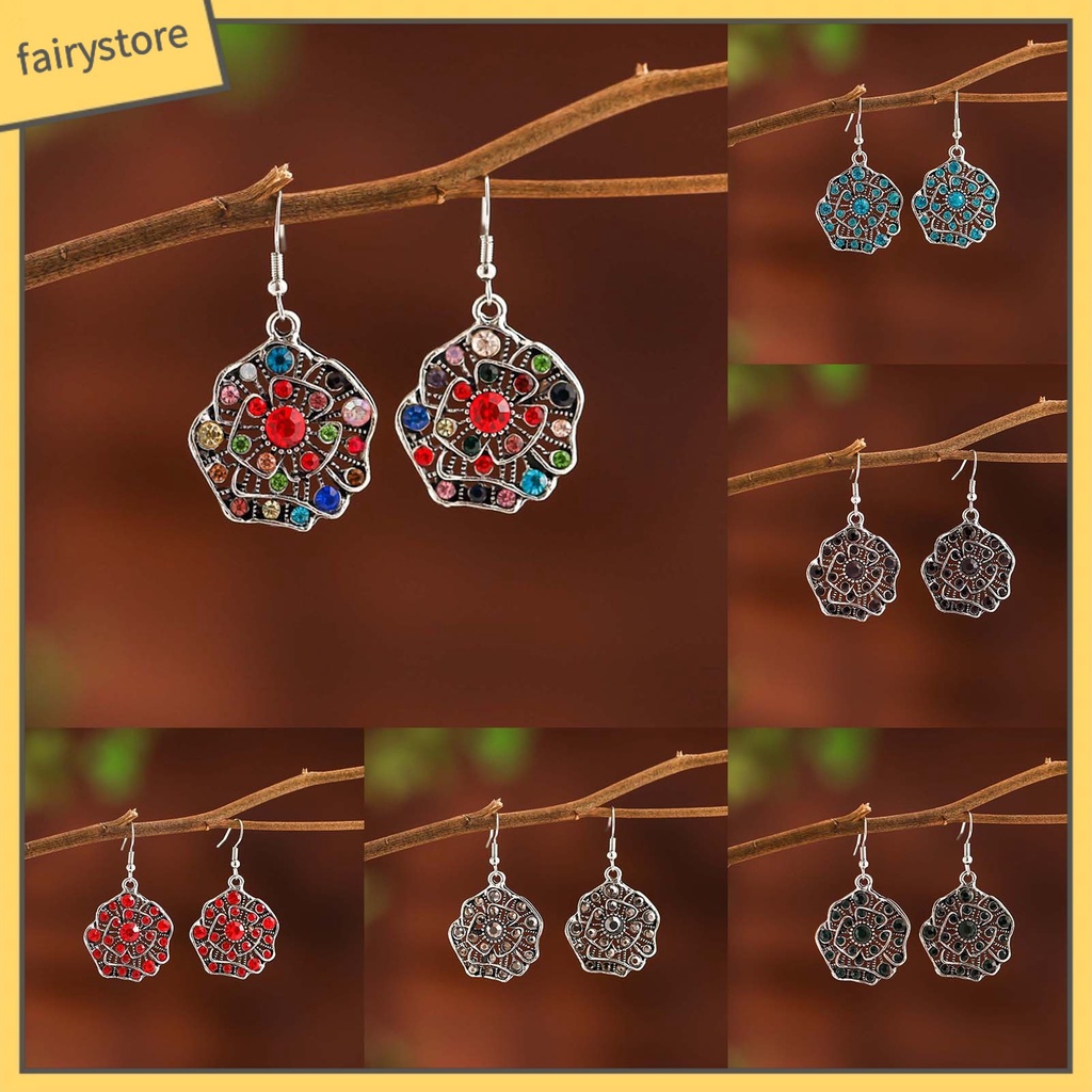 1 Đôi Bông Tai Lủng Lẳng Chống Oxy Hóa Chống Dị Ứng Dễ Sử Dụng Phong Cách Boho Cho Nữ