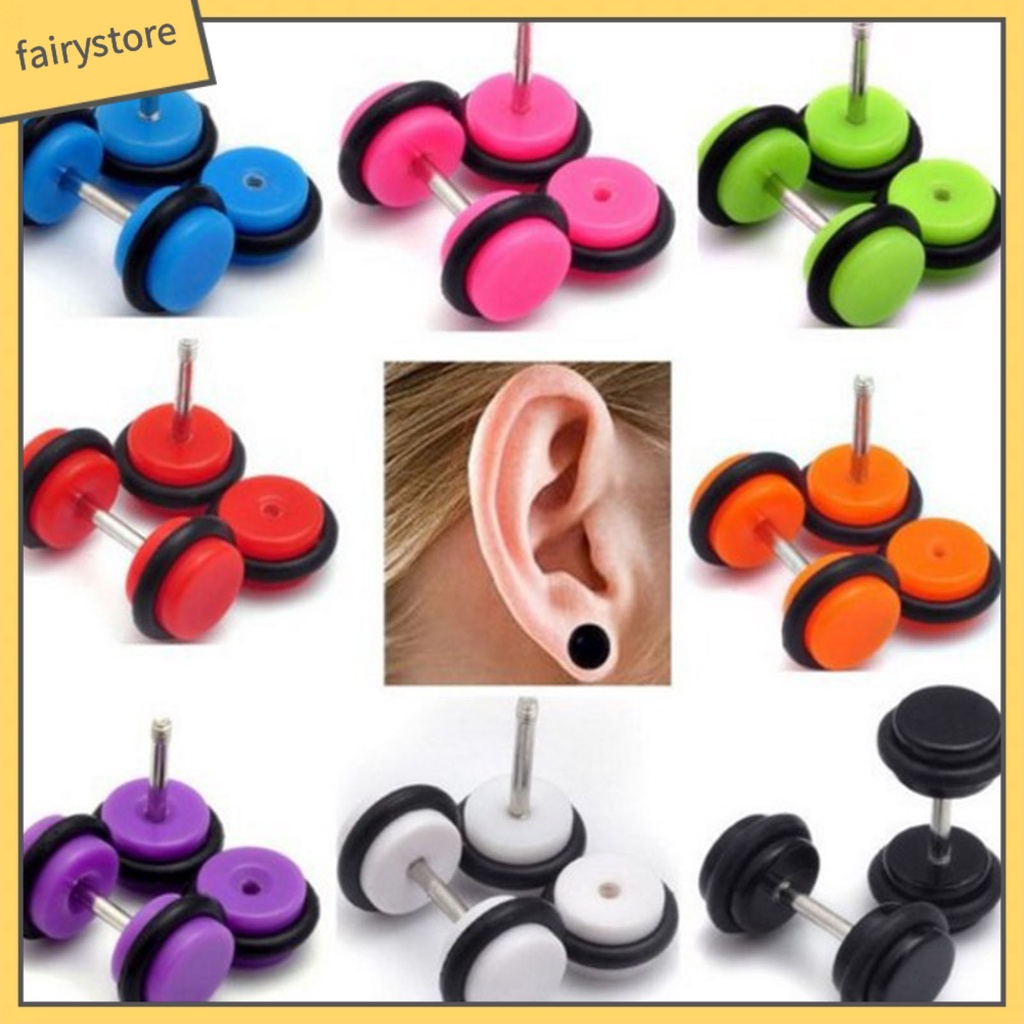 1 Bông Tai Hình Tròn Mini Thời Trang Dành Cho Nữ