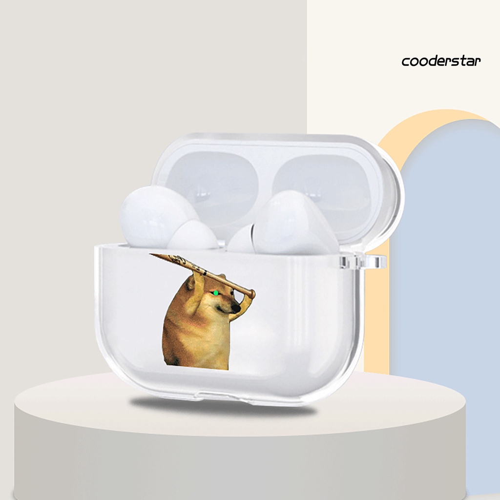 Vỏ Bảo Vệ Hộp Sạc Tai Nghe AirPods 1 / 2 / 3 / Pro Không Dây Chống Trầy Xước / Thấm Nước Họa Tiết Chú Chó Dễ Thương