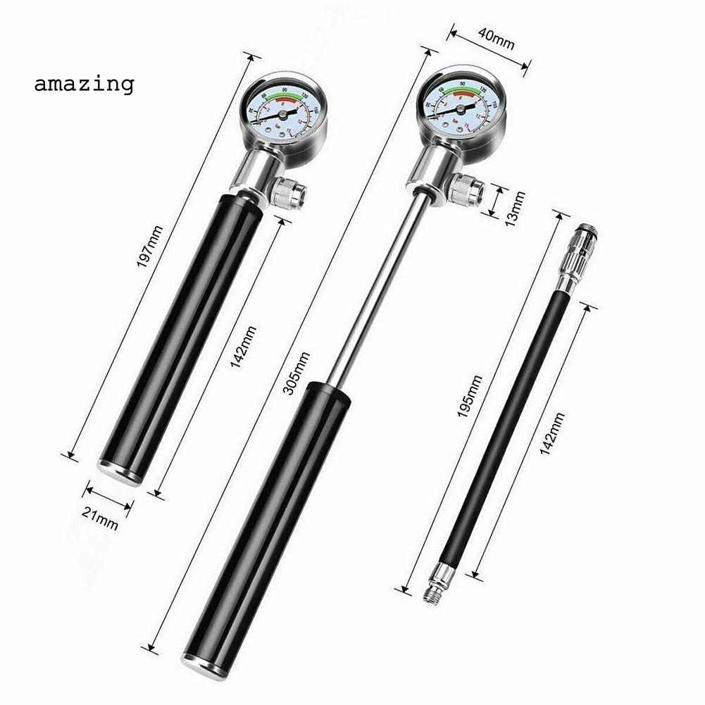 Ống Bơm Hơi Xe Đạp Áp Suất Cao Thiết Kế Nhỏ Gọn Tiện Dụng