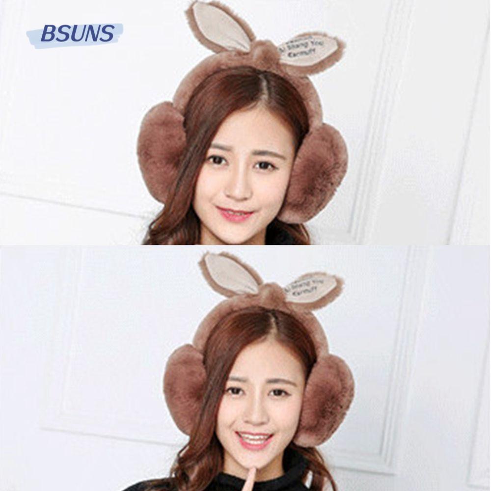 Chụp Tai Lông Thỏ Đính Nơ Xinh Xắn