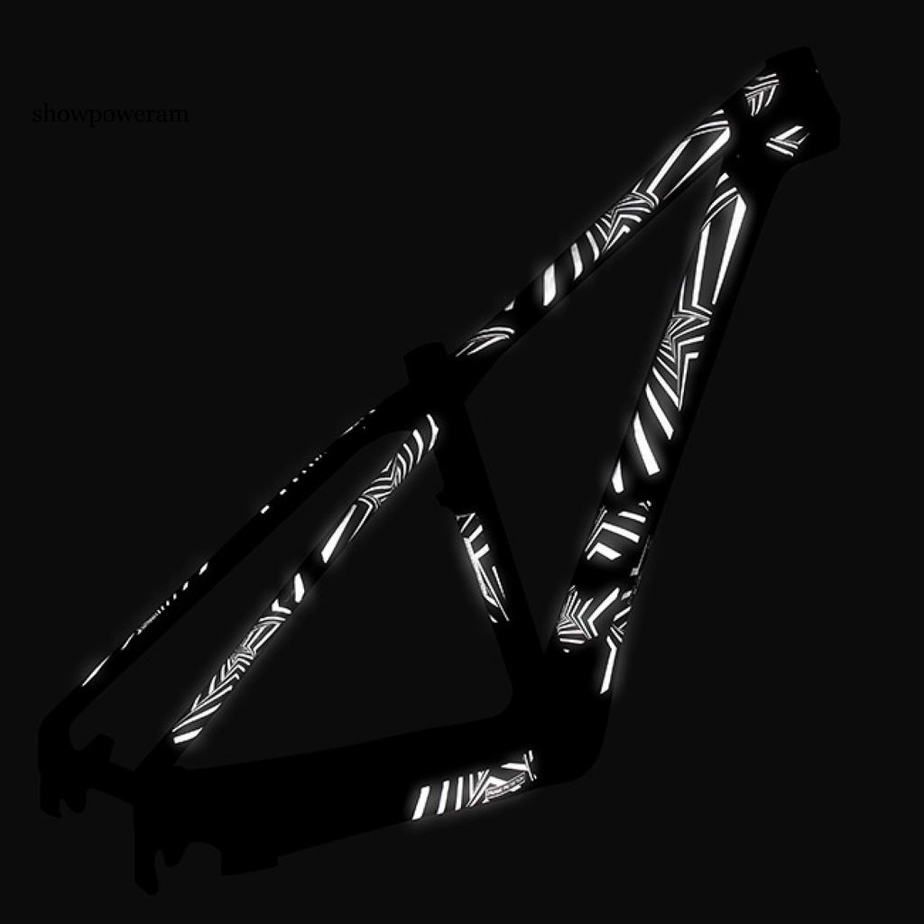 Miếng Dán Phản Quang 3D Chống Thấm Nước Trang Trí Bảo Vệ Xe Đạp DIY