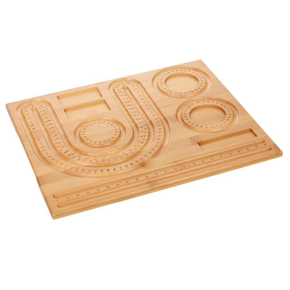 1 Khay Đựng Hạt Làm Trang Sức Bằng Gỗ Tre DIY Trò chơi Gia Dình