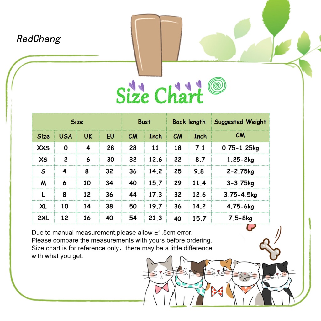Rc ~ Áo Sweater Chui Đầu Kẻ Sọc Caro Có Mút Đệm Thời Trang Đáng Yêu Cho Chó Mèo Vừa Và Nhỏ