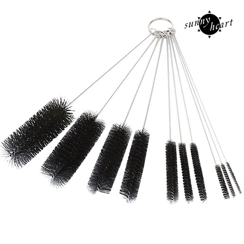 Set 10 Cọ Vệ Sinh Đa Năng Bằng Thép Không Gỉ Tiện Dụng