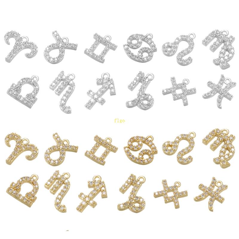 Mặt Dây Chuyền Hình 12 Chòm Sao Bằng Hợp Kim Dùng Làm Trang Sức Thủ Công Diy