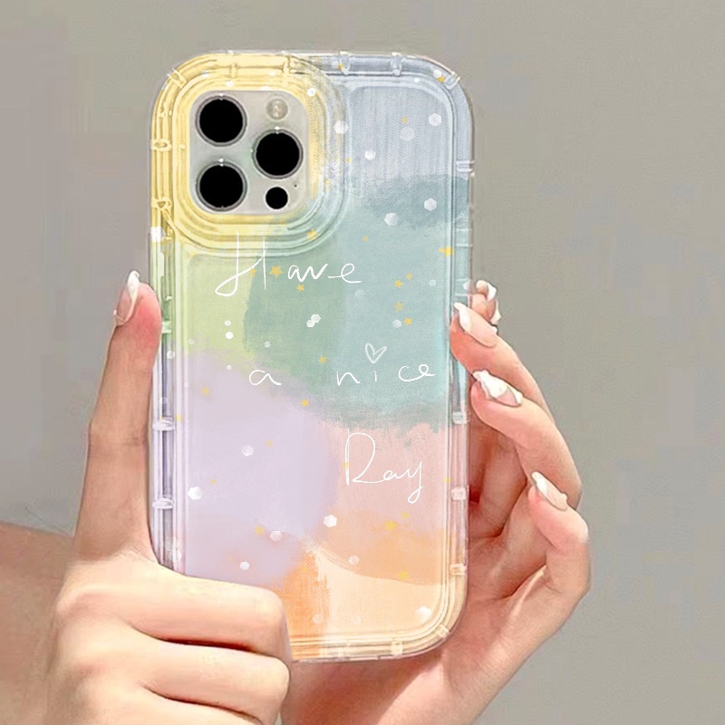 Ốp Điện Thoại Chống Sốc Màu Gradient Cho Iphone 7 Plus 8 Plus 6 Plus 11 14 13 12 Pro MAX XR X XS MAX SE