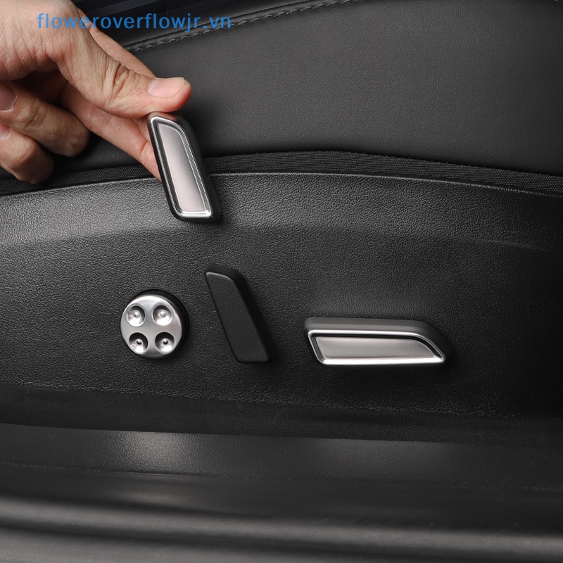 Set 6 Miếng Dán Nút Điều Chỉnh Ghế Ngồi Trang Trí Nội Thất Xe Hơi Tesla Model 3 Y