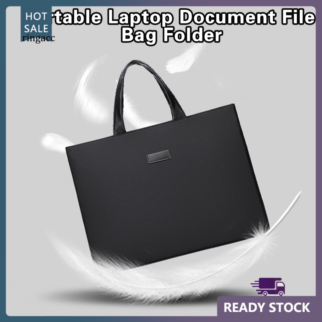 Túi Đựng Tài Liệu RGA Sức Chứa Lớn Chống Mài Mòn Chống Thấm Nước Có Khóa Kéo Màu Sắc Đơn Giản Cho Nam