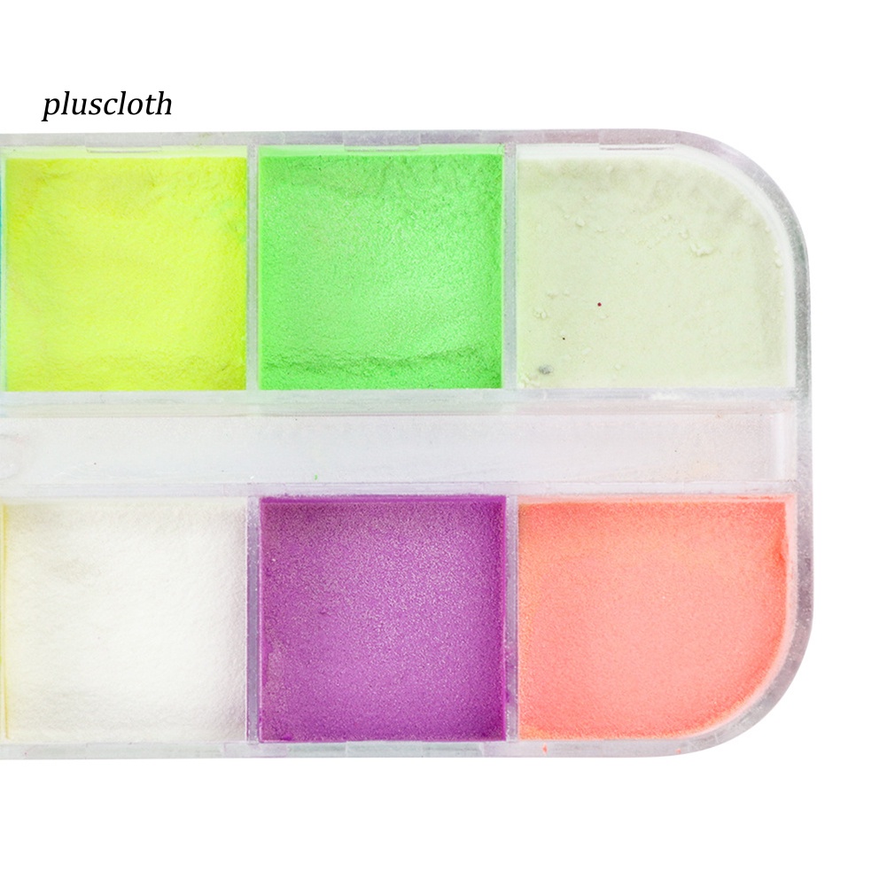 Bột Dạ Quang Lấp Lánh Trang Trí Móng Tay Nghệ Thuật