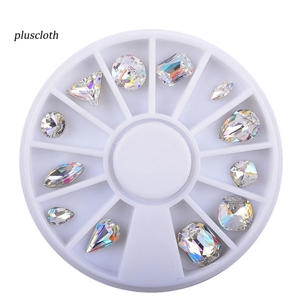 Hạt Đá Thủy Tinh 3D Nhiều Màu Tự Trang Trí Móng Tay