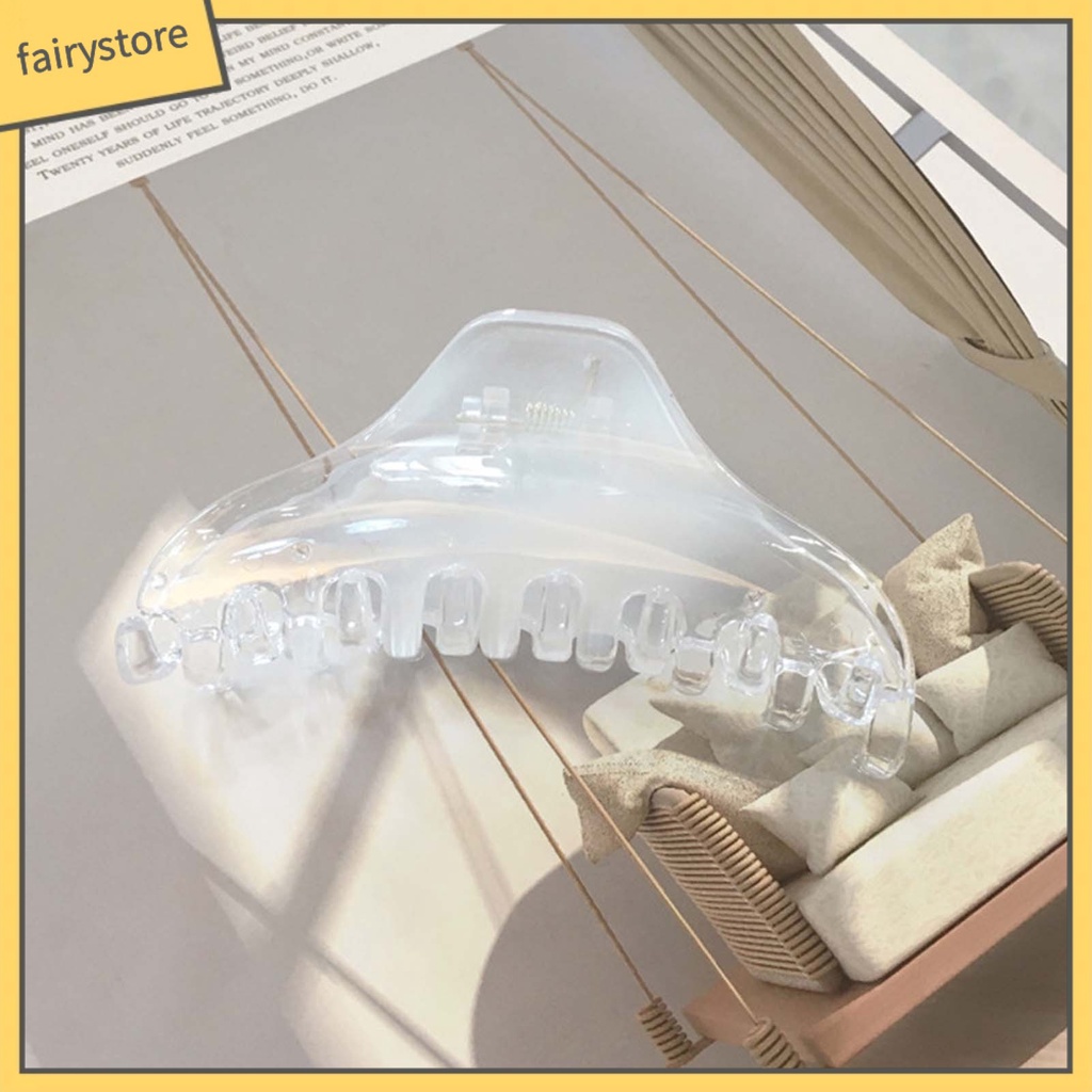 Kẹp Tóc Càng Cua Bằng PC Trong Suốt Co Giãn Chống Trượt