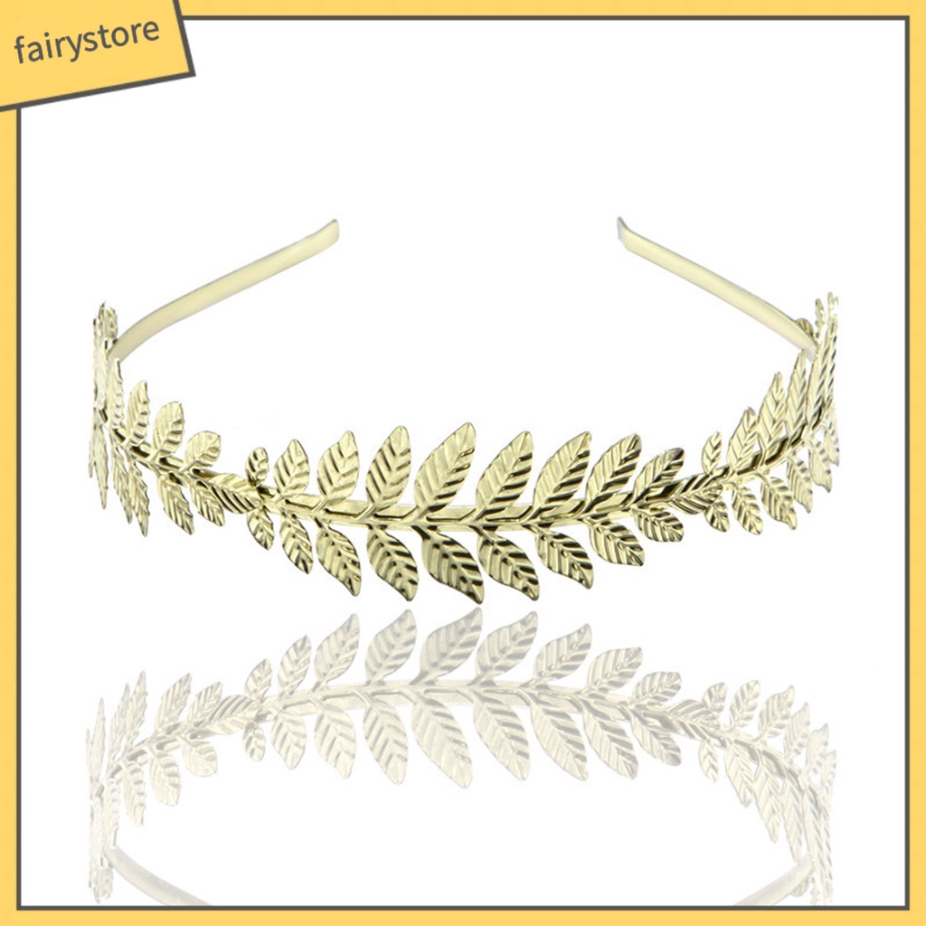 Băng Đô Cài Tóc Hình Cành Lá Lâu Trôi Không Phai Màu Cho Cô Dâu