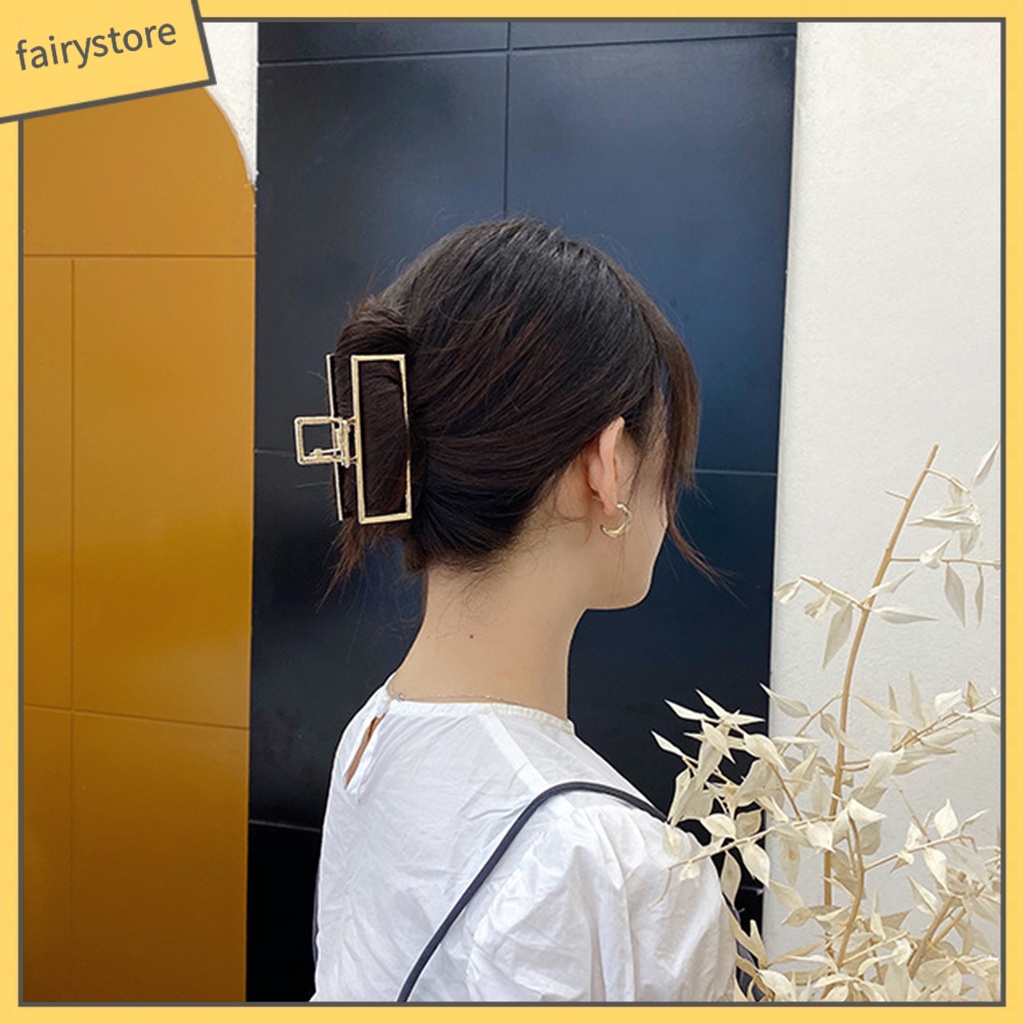 Kẹp Tóc Kim Loại Thiết Kế Thanh Lịch Cho Nữ