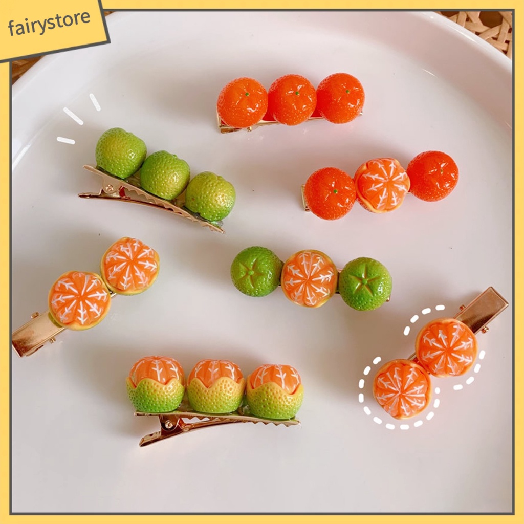 Kẹp TóC HìNh Quả Cam Dễ Thương Cho Nữ