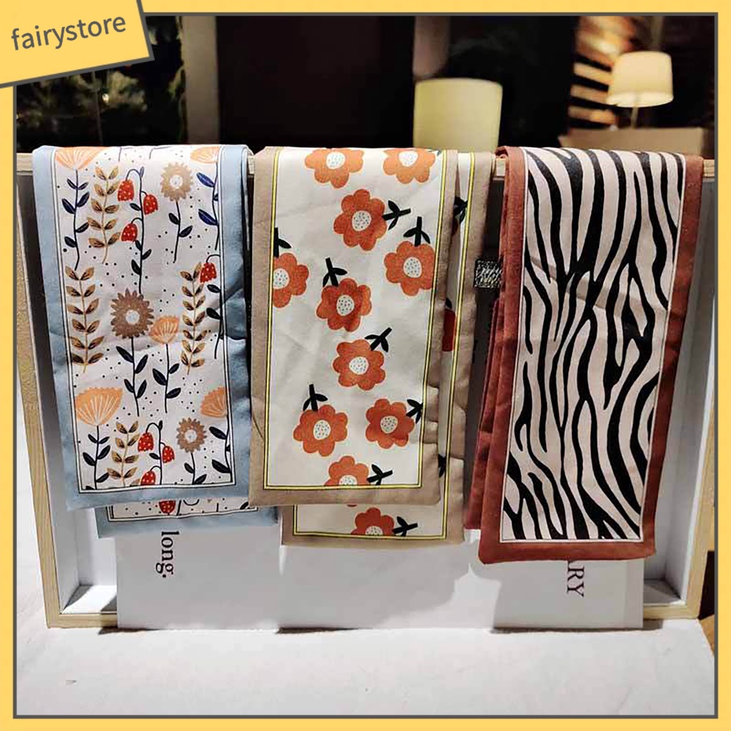 [FRO] Dây Cột Tóc Đa Năng Hai Mặt In Hình Cho Nữ Ruy Băng Buộc Tóc Đuôi Ngựa