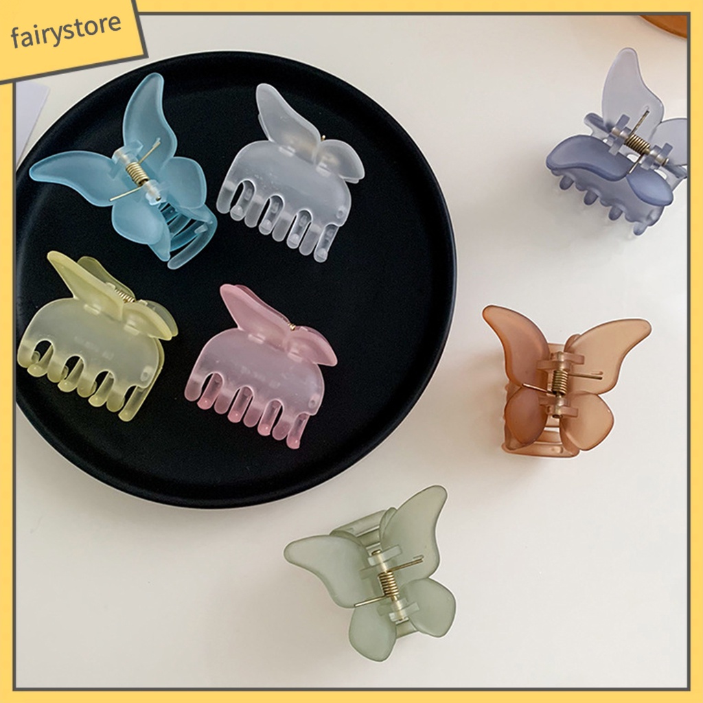 Kẹp Tóc Hình Bướm Bằng PC Chống Trượt Sáng Tạo Cho Nữ