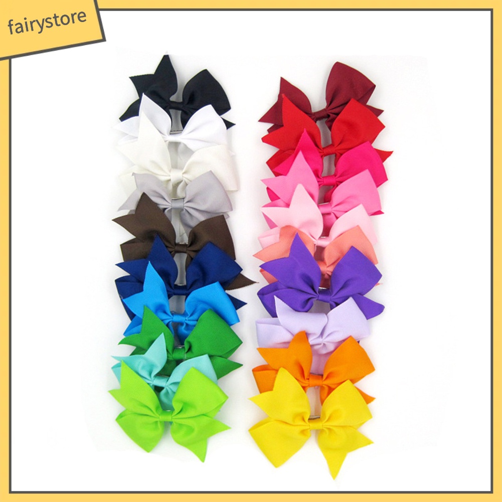 Set 10 KẹP TóC HìNh Nơ NhiềU MàU ThờI Trang Cho Nữ